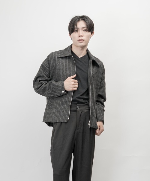 garsonwave(ギャルソンウェーブ)の「T/R ストライプ ジャケット(GW)(その他アウター・メンズ・ネイビー/グレー・L/M)」の12枚目の写真