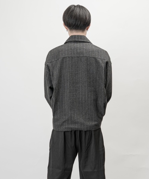 garsonwave(ギャルソンウェーブ)の「T/R ストライプ ジャケット(GW)(その他アウター・メンズ・ネイビー/グレー・L/M)」の14枚目の写真