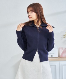 ZOZO限定 ダブルジップニットカーディガン