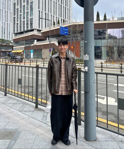 JUAN HOMME（ジュアンオム）の「ルーズドチェックシャツ（ベージュ）（シャツ/ブラウス・メンズ・その他・MEDIUM/LARGE）」の4枚目の写真