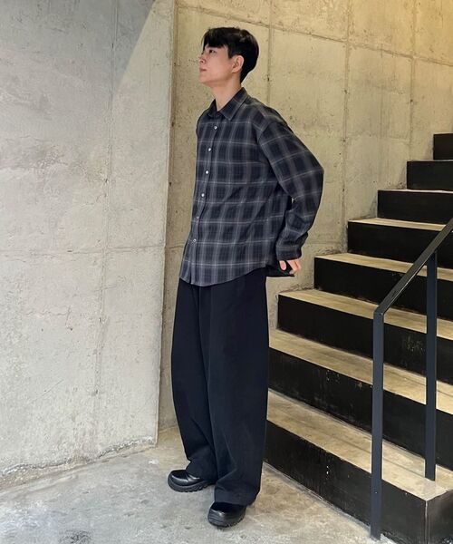 JUAN HOMME（ジュアンオム）の「ルーズドチェックシャツ（ベージュ）（シャツ/ブラウス・メンズ・その他・MEDIUM/LARGE）」の6枚目の写真