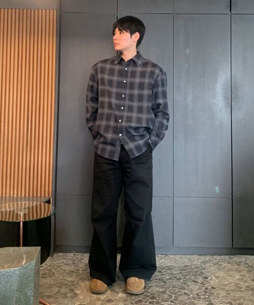 JUAN HOMME（ジュアンオム）の「ルーズドチェックシャツ（ベージュ）（シャツ/ブラウス・メンズ・その他・MEDIUM/LARGE）」の7枚目の写真