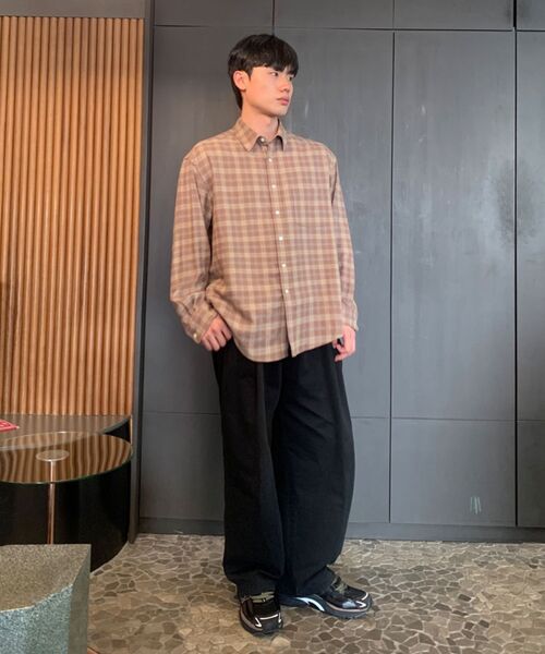 JUAN HOMME（ジュアンオム）の「ルーズドチェックシャツ（ベージュ）（シャツ/ブラウス・メンズ・その他・MEDIUM/LARGE）」の8枚目の写真