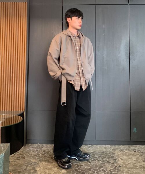 JUAN HOMME（ジュアンオム）の「ルーズドチェックシャツ（ベージュ）（シャツ/ブラウス・メンズ・その他・MEDIUM/LARGE）」の2枚目の写真