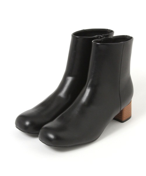 studio CLIP（スタディオクリップ）の「スクエアプレーンヒールブーツ（ブーツ・レディース・ブラック/アイボリー・MEDIUM/LARGE）」の15枚目の写真