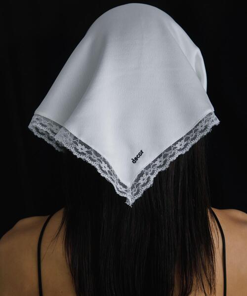 URBAN RESEARCH（アーバンリサーチ）の「decor『デコール』　Bandana lace（バンダナ/スカーフ・レディース・ブラウン/ホワイト系その他/ブラック・-）」の8枚目の写真
