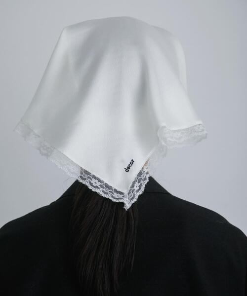 URBAN RESEARCH（アーバンリサーチ）の「decor『デコール』　Bandana lace（バンダナ/スカーフ・レディース・ブラウン/ホワイト系その他/ブラック・-）」の9枚目の写真