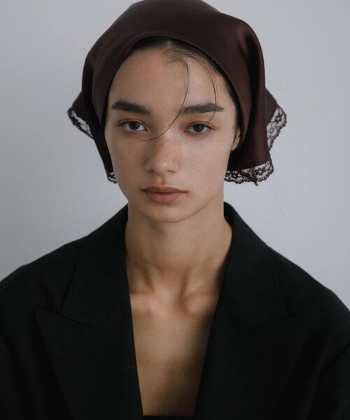 URBAN RESEARCH（アーバンリサーチ）の「decor『デコール』　Bandana lace（バンダナ/スカーフ・レディース・ブラウン/ホワイト系その他/ブラック・-）」の13枚目の写真