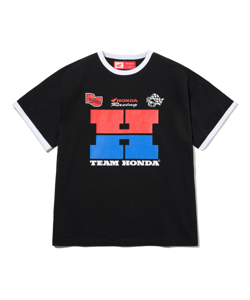 PHYPS MOTORCYCLE(フィップスモーターサイクル)の「H Logo Ringer T-shirt_Black(Tシャツ/カットソー・レディース・その他・SMALL/MEDIUM/LARGE/X-LARGE)」の2枚目の写真