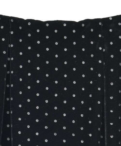 YECCA VECCA（イェッカヴェッカ）の「グリッタードットベロアナロースカート（スカート・レディース・ブラック/ブラウン・FREE）」の6枚目の写真