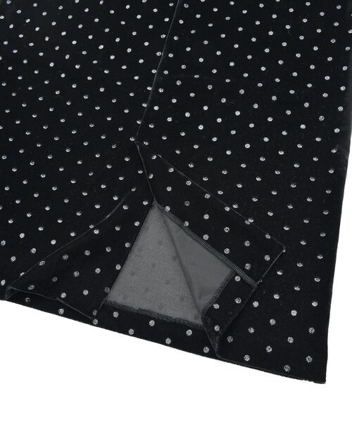 YECCA VECCA（イェッカヴェッカ）の「グリッタードットベロアナロースカート（スカート・レディース・ブラック/ブラウン・FREE）」の8枚目の写真