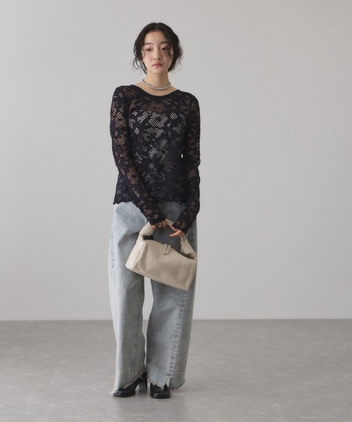 ADAM ET ROPE'（アダムエロペ）の「ラウンドトゥパンプス（パンプス・レディース・ブラック/ベージュ・24.5/24/23.5/23）」の6枚目の写真