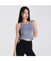 MALDEN（モールデン）の「リブフードホルターネックスリーブレス（Tシャツ/カットソー）」