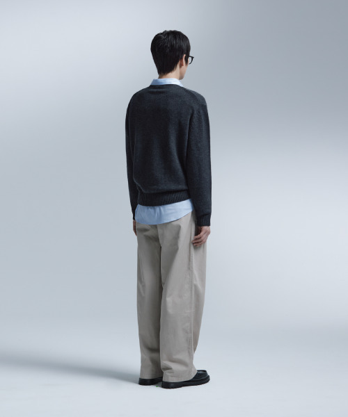 NONBLANK(ノンブランク)の「アーガイルパターンクルーネックニット_ダークグレー(ニット/セーター・メンズ・チャコール・LARGE/MEDIUM/X-LARGE)」の12枚目の写真