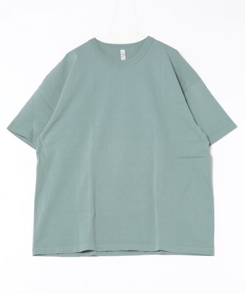 LOS ANGELES APPAREL(ロサンゼルスアパレル)の「【PH3】【LOS ANGELES APPAREL/ロサンゼルスアパレル】W/Binding Heavy Jersey Short Sleeve Tee 1203GD(Tシャツ/カットソー・メンズ・オフホワイト/グリーン系その他・SMALL/XX-LARGE)」の1枚目の写真