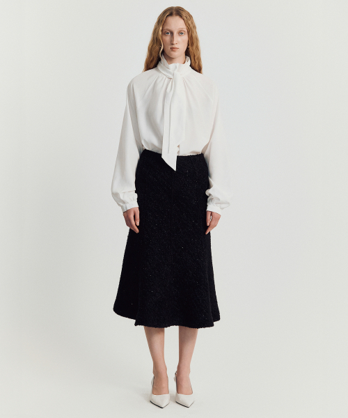 MAYVERU（メイバーユー）の「Leila Tie Blouse _ Ivory（シャツ/ブラウス・レディース・その他・FREE）」の3枚目の写真