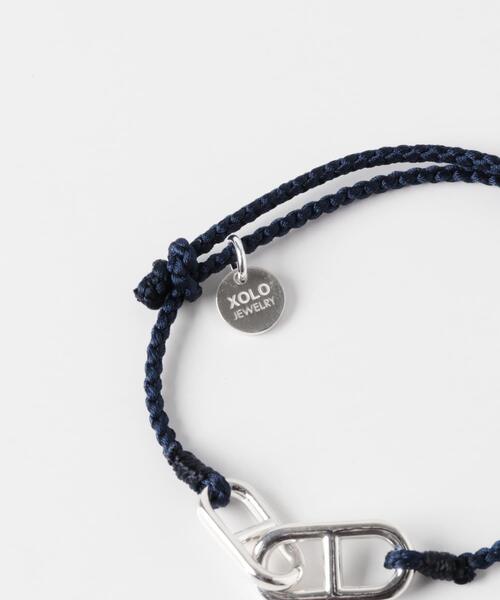 XOLO（ショロ）の「XOLO　ANCHOR SILK CODE B（ブレスレット・メンズ・ネイビー/グレー/ブラック・FREE）」の8枚目の写真
