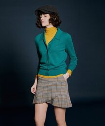 GUN CLUB CHECK SKIRT - SKYBLUE