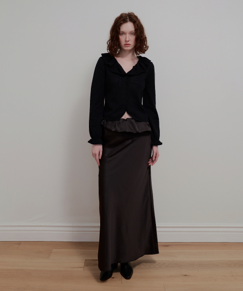 AOPT(アオプト)の「BALLOON DETAIL SATIN SKIRT - BLACK(スカート・レディース・その他・SMALL/MEDIUM)」の5枚目の写真