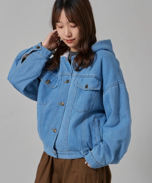 ジャケット・アウター magliano puffy denim jacket OVERSIZED WAPPEN DENIM JACKET | AVIREX（アヴィレックス） ｜【公式