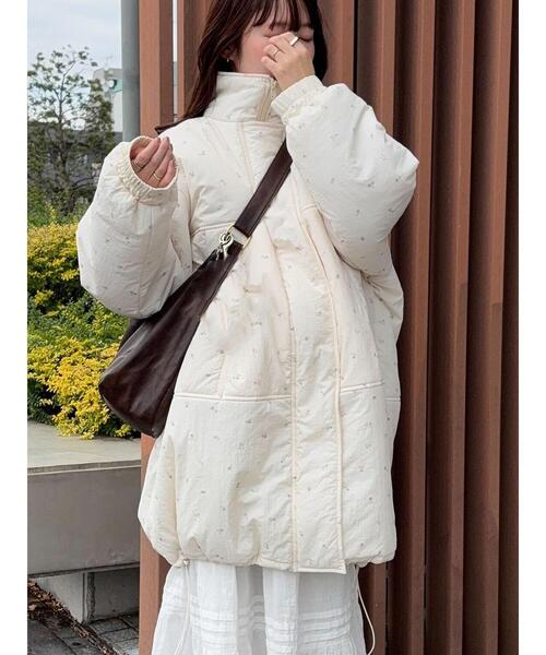 ehka sopo（エヘカソポ）の「モンスタージャケット（ブルゾン・レディース・オフホワイト/キナリ/ベージュ・F）」の4枚目の写真