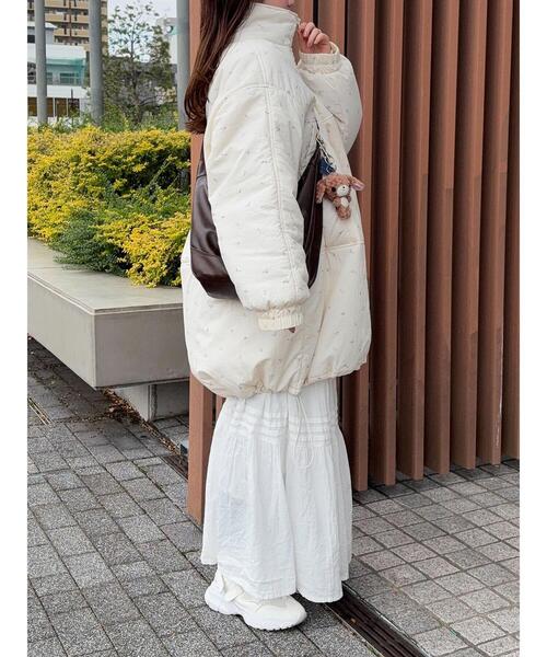 ehka sopo（エヘカソポ）の「モンスタージャケット（ブルゾン・レディース・オフホワイト/キナリ/ベージュ・F）」の6枚目の写真