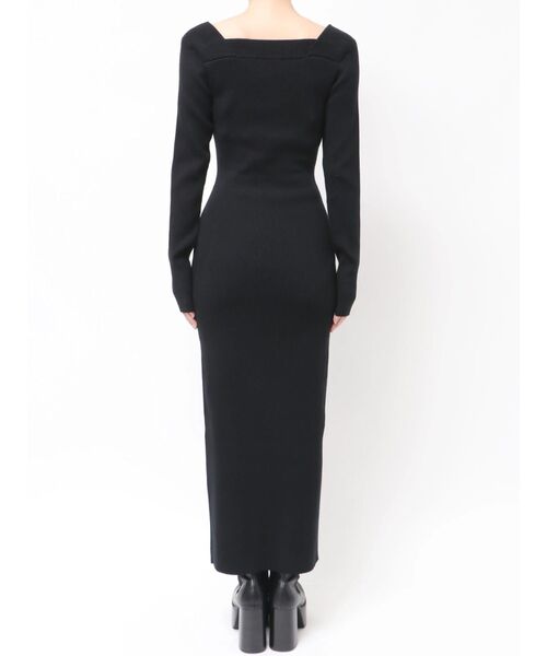 EMODA（エモダ）の「フロントボタンリブニットワンピース（ワンピース・レディース・ブラウン/ブラック/グレー・FREE）」の19枚目の写真