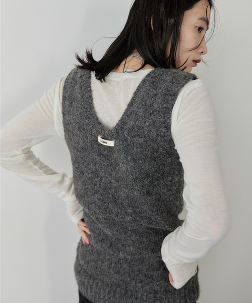 セール】モヘアライクニットベスト（ニット/セーター）｜HANNE（アン
