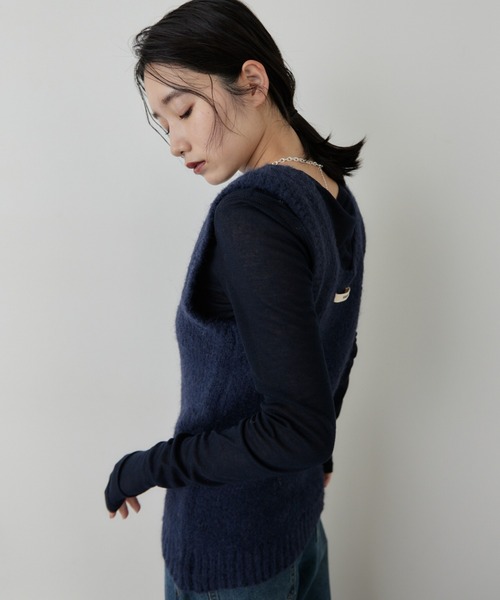 モヘアライクニットベスト（ニット/セーター）｜HANNE（アン）の