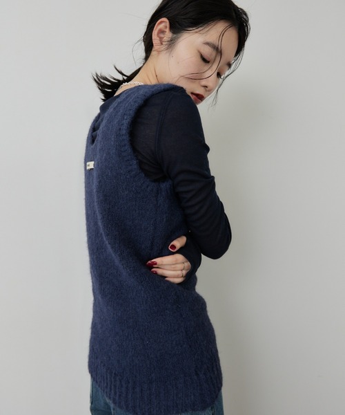 モヘアライクニットベスト（ニット/セーター）｜HANNE（アン）の