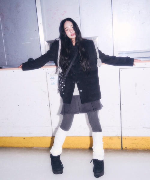 ROGIN N ROSIE（ロギンエンロージー）の「Duffel Point Mono Half Coat  Black（チェスターコート・レディース・その他・FREE）」の2枚目の写真