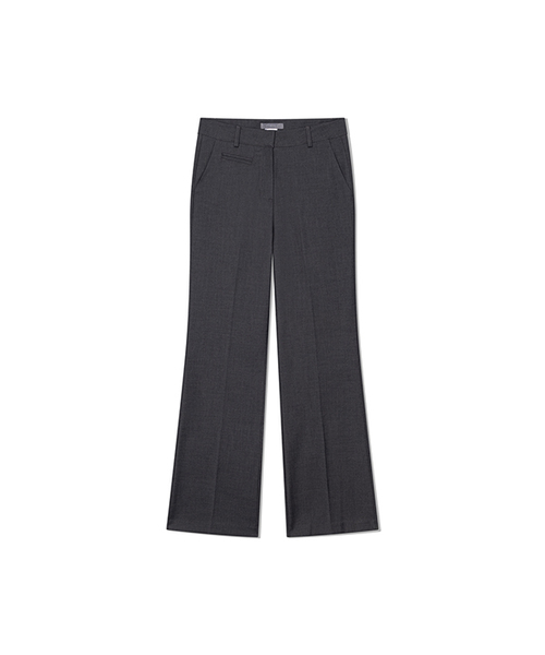 Yuje(ユジェ)の「LOUVE SLACKS (3color, 2size)(スラックス・レディース・チャコールグレー/ブラック/ダークブラウン・SMALL/MEDIUM)」の2枚目の写真