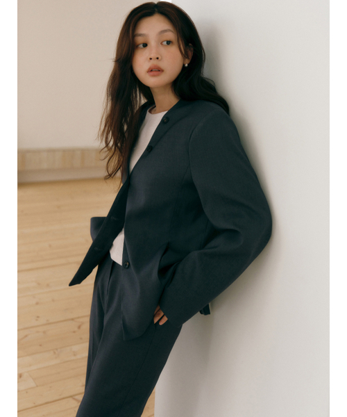 Yuje(ユジェ)の「LOUVE SLACKS (3color, 2size)(スラックス・レディース・チャコールグレー/ブラック/ダークブラウン・SMALL/MEDIUM)」の20枚目の写真