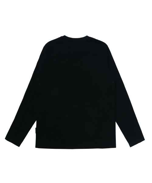 HYUNFIT（ヒョンフィット）の「BASIC LONG SLEEVE -[BLACK]（Tシャツ/カットソー・メンズ・その他・MEDIUM/LARGE/X-LARGE）」の2枚目の写真