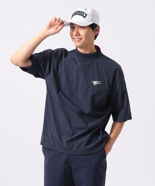 BEAMS GOLF（ビームスゴルフ）の「ORANGE LABEL / ストレッチ ショートスリーブ モックネック ピステ（撥水）（Tシャツ/カットソー・メンズ・ブラック/ベージュ/ネイビー・X-LARGE/LARGE/MEDIUM/SMALL）」の3枚目の写真