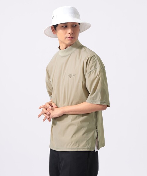 BEAMS GOLF（ビームスゴルフ）の「ORANGE LABEL / ストレッチ ショートスリーブ モックネック ピステ（撥水）（Tシャツ/カットソー・メンズ・ブラック/ベージュ/ネイビー・X-LARGE/LARGE/MEDIUM/SMALL）」の6枚目の写真