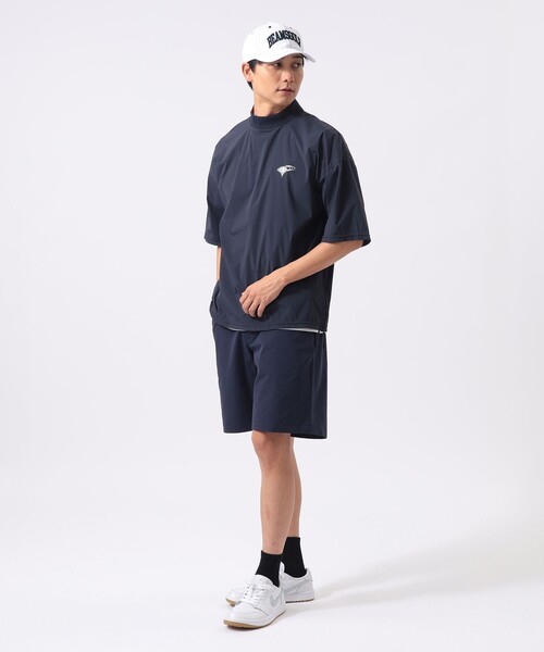BEAMS GOLF（ビームスゴルフ）の「ORANGE LABEL / ストレッチ ショートスリーブ モックネック ピステ（撥水）（Tシャツ/カットソー・メンズ・ブラック/ベージュ/ネイビー・X-LARGE/LARGE/MEDIUM/SMALL）」の7枚目の写真