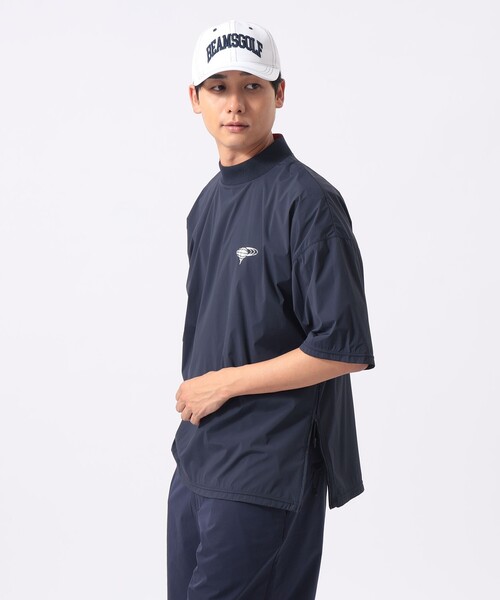 BEAMS GOLF（ビームスゴルフ）の「ORANGE LABEL / ストレッチ ショートスリーブ モックネック ピステ（撥水）（Tシャツ/カットソー・メンズ・ブラック/ベージュ/ネイビー・X-LARGE/LARGE/MEDIUM/SMALL）」の8枚目の写真