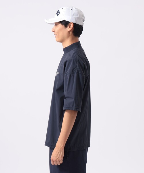 BEAMS GOLF（ビームスゴルフ）の「ORANGE LABEL / ストレッチ ショートスリーブ モックネック ピステ（撥水）（Tシャツ/カットソー・メンズ・ブラック/ベージュ/ネイビー・X-LARGE/LARGE/MEDIUM/SMALL）」の9枚目の写真