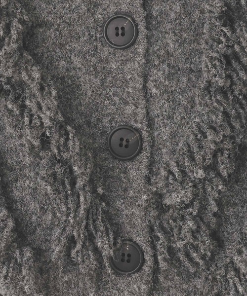 LOWRYS FARM（ローリーズファーム）の「２ＷＡＹフリルフリンジカーディガン　631327（カーディガン/ボレロ・レディース・ピンク/グレー/ベージュ・FREE）」の14枚目の写真