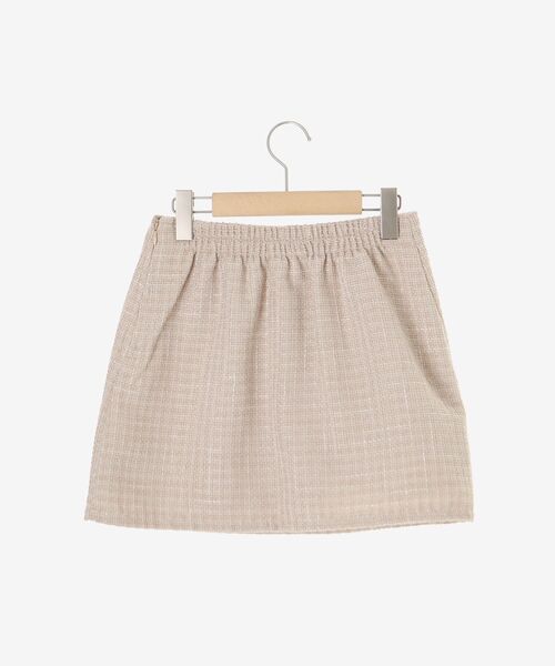 MAJESTIC LEGON(マジェスティックレゴン)の「ビジュー付き台形ミニスカパン(スカート・レディース・アイボリー/サックスブルー/ピンクベージュ/ブラック・MEDIUM)」の14枚目の写真
