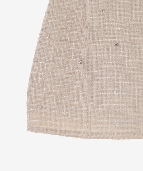 MAJESTIC LEGON(マジェスティックレゴン)の「ビジュー付き台形ミニスカパン(スカート・レディース・アイボリー/サックスブルー/ピンクベージュ/ブラック・MEDIUM)」の21枚目の写真