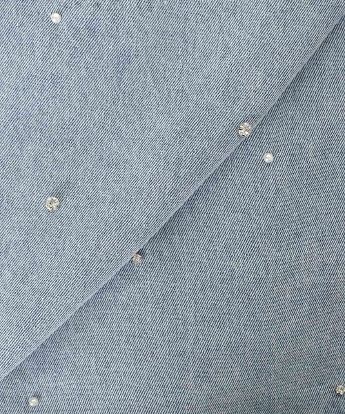 MAJESTIC LEGON(マジェスティックレゴン)の「ビジュー付き台形ミニスカパン(スカート・レディース・アイボリー/サックスブルー/ピンクベージュ/ブラック・MEDIUM)」の16枚目の写真