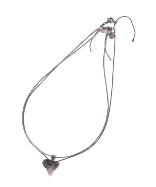 niko and...（ニコアンド）の「ハート2SETネックレス（ネックレス・レディース・ブラック/アイボリー/ピンク・0）」の4枚目の写真