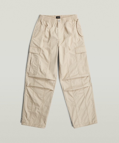 G-STAR(ジースター)の「Elevated Parachute Pants/ミリタリーディテールリラックスワイドカーゴパンツ/パラシュートパンツ(カーゴパンツ・レディース・ベージュ・27inch/24inch/25inch/26inch)」の6枚目の写真