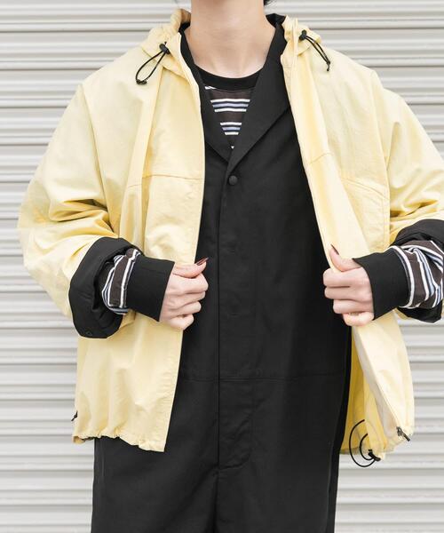 EKAL（エカル）の「『UR TECH』ナイロンタッサージップパーカー（ナイロンジャケット・レディース・ライトブルー/ネイビー/ベージュ/イエロー/グレー・ONE）」の14枚目の写真