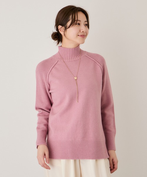 Jayro(ジャイロ)の「リブ切替ハイネックニット(Tシャツ/カットソー・レディース・ベージュ/ミント/ホワイト系その他/ピンク/グレー/ブラック・FREE)」の17枚目の写真