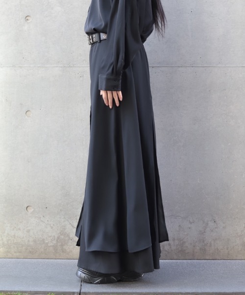 REZEN(リゼン)の「レイヤード袴パンツ(その他パンツ・メンズ・ブラック・SMALL/MEDIUM/LARGE)」の3枚目の写真