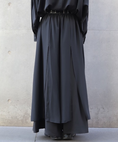 REZEN(リゼン)の「レイヤード袴パンツ(その他パンツ・メンズ・ブラック・SMALL/MEDIUM/LARGE)」の4枚目の写真