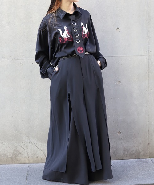REZEN(リゼン)の「レイヤード袴パンツ(その他パンツ・メンズ・ブラック・SMALL/MEDIUM/LARGE)」の5枚目の写真
